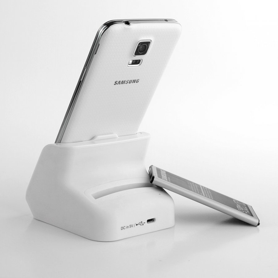 Samsung Galaxy S5 Telakka Asema Valkoinen
