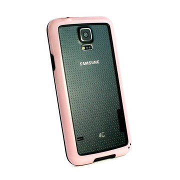 Samsung Galaxy S5 Tuff-Luv Dual Colour Bumper TPU-Kotelo Pinkki