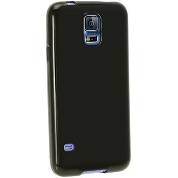 Samsung Galaxy S5 iGadgitz Kiiltävä TPU-Suojakotelo Black