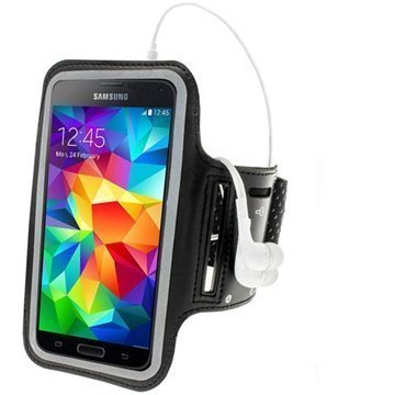 Samsung Galaxy S5 iGadgitz Luistamaton Neopreeni Käsivarsikotelo Musta