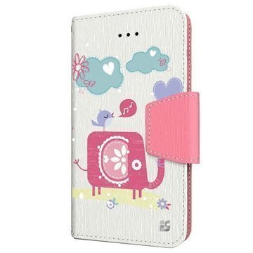 Samsung Galaxy S5 mini Beyond Cell Infolio Design Lompakkokotelo Norsu / Lintu