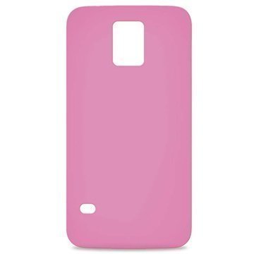 Samsung Galaxy S5 mini Puro 0.3 Ultra Slim Silikonikotelo Pinkki