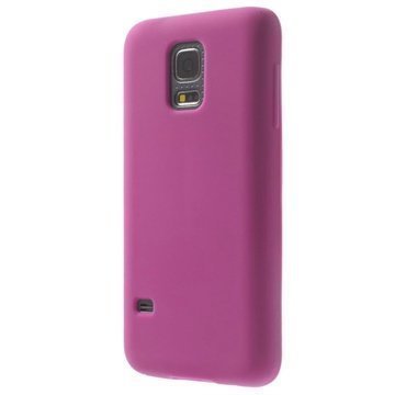 Samsung Galaxy S5 mini Silikoninen Suojakuori Kuuma Pinkki