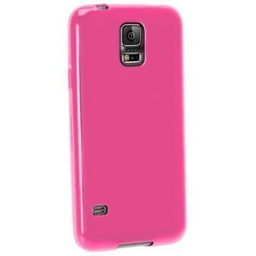 Samsung Galaxy S5 mini iGadgitz TPU-Suojakotelo Solid Pinkki