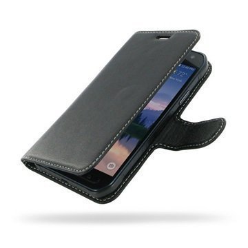 Samsung Galaxy S6 Active PDair Leather Case NP3BSSG8B41 Musta