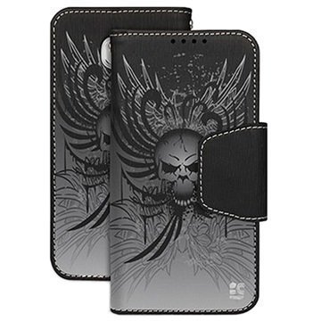 Samsung Galaxy S6 Beyond Cell Infolio Design Lompakkokotelo Wing Skull