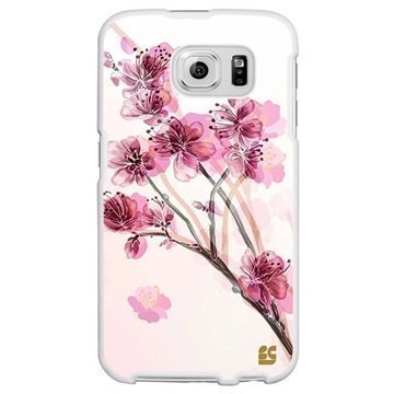 Samsung Galaxy S6 Beyond Cell Protex Design Kova Suojakuori Cherry Blossom