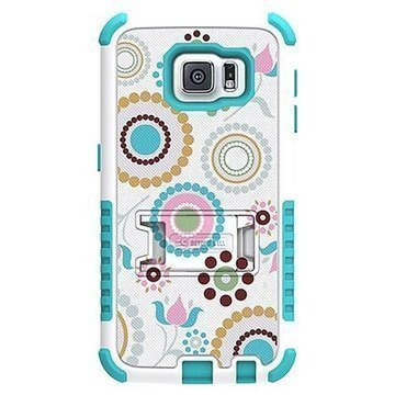 Samsung Galaxy S6 Beyond Cell Tri Shield Design Hybrid Suojakuori Circle Collage