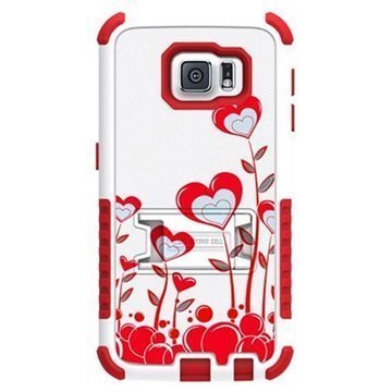 Samsung Galaxy S6 Beyond Cell Tri Shield Design Hybrid Suojakuori True Heart