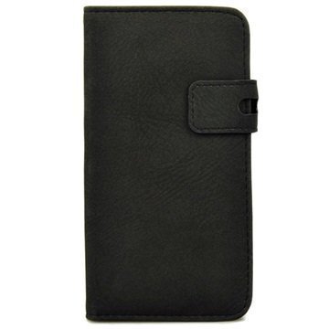 Samsung Galaxy S6 Book Style Wallet Case Matte Black