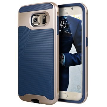 Samsung Galaxy S6 Caseology Wavelength Suojakuori Laivastonsininen / Kulta