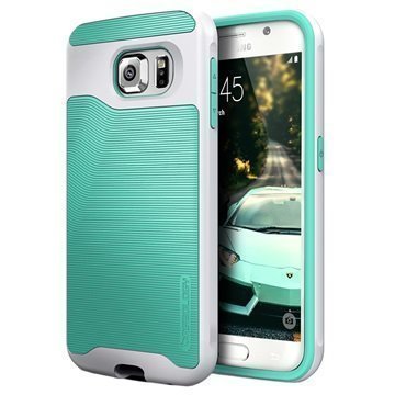 Samsung Galaxy S6 Caseology Wavelength Suojakuori Turkoosi / Hopea