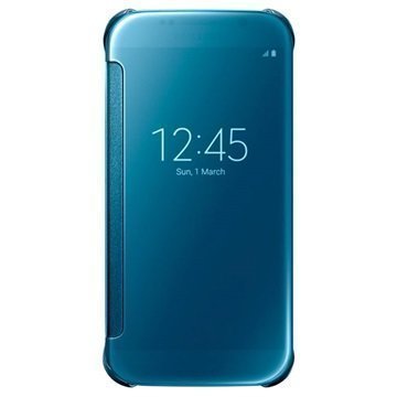 Samsung Galaxy S6 Clear View Flip Kotelo EF-ZG920BL Sininen