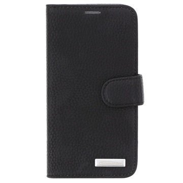 Samsung Galaxy S6 Commander Book Elite Wallet Nahkakotelo Musta