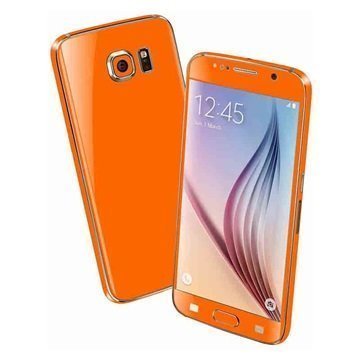 Samsung Galaxy S6 EasySkinz Matt Skin Oranssi