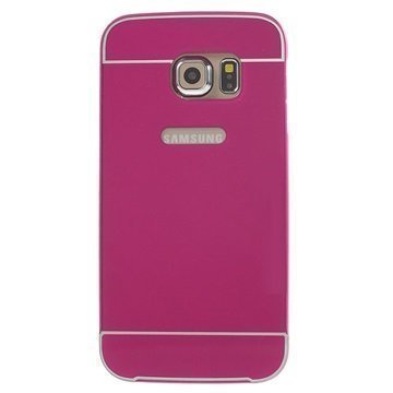 Samsung Galaxy S6 Edge 2 in 1 Bumper Kotelo Kuuma Pinkki