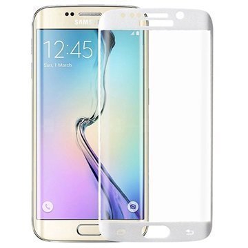 Samsung Galaxy S6 Edge+ Amorus Koko Näytön Peittävä Näytönsuoja Valkoinen