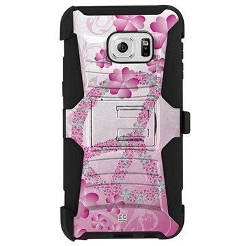 Samsung Galaxy S6 Edge+ Beyond Cell Armor Combo Design Kotelo Kukat / Peace