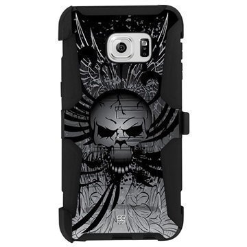 Samsung Galaxy S6 Edge+ Beyond Cell Armor Combo Design Kotelo Wing Skull