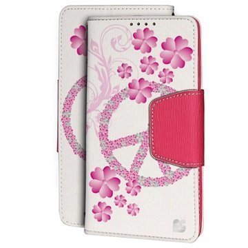 Samsung Galaxy S6 Edge Beyond Cell Infolio Design Lompakkokotelo Flower Peace