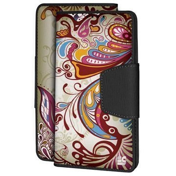 Samsung Galaxy S6 Edge Beyond Cell Infolio Design Lompakkokotelo Flower Swirl