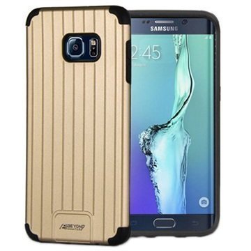 Samsung Galaxy S6 Edge+ Beyond Cell Slim Duo Shield Kuori Kulta / Musta
