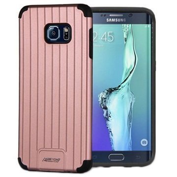 Samsung Galaxy S6 Edge+ Beyond Cell Slim Duo Shield Kuori Vaaleanpunainen / Musta