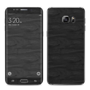 Samsung Galaxy S6 Edge+ Black Woodgrain Suojakalvo