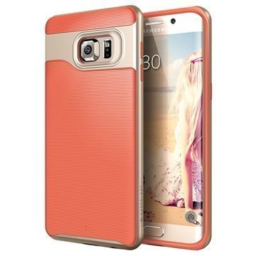 Samsung Galaxy S6 Edge+ Caseology Wavelength Suojakuori Korallinpunainen / Kulta