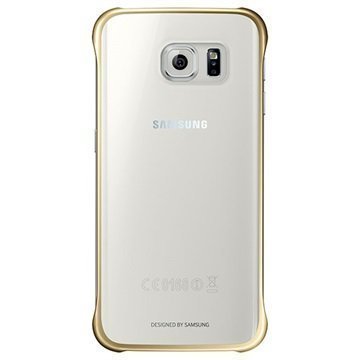 Samsung Galaxy S6 Edge Clear Suojakuori EF-QG925BFEGWW Kulta