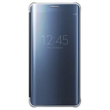 Samsung Galaxy S6 Edge+ Clear View Flip Kotelo EF-ZG928CBEG Sininen / Musta