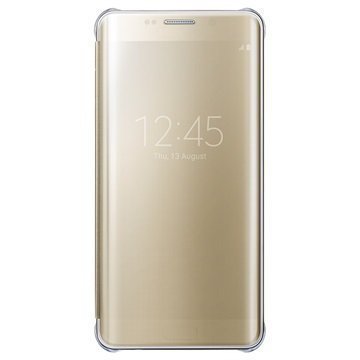 Samsung Galaxy S6 Edge+ Clear View Flip Kotelo EF-ZG928CFEG Kultainen