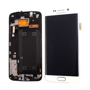 Samsung Galaxy S6 Edge Etukuori & LCD Näyttö Valkoinen
