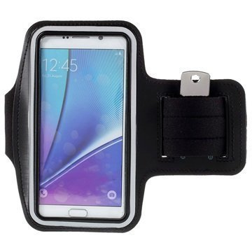 Samsung Galaxy S6 Edge+ Galaxy S7 Edge Sport Gym Käsivarsikotelo Musta