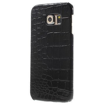 Samsung Galaxy S6 Edge Hard Case Crocodile Black