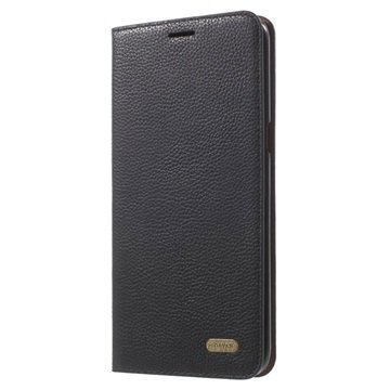 Samsung Galaxy S6 Edge+ Kaiyue Läpällinen Nahkakotelo Musta