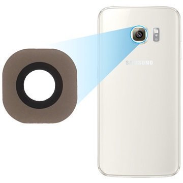 Samsung Galaxy S6 Edge Kameran Linssi Kulta