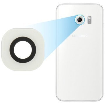 Samsung Galaxy S6 Edge Kameran Linssi Valkoinen