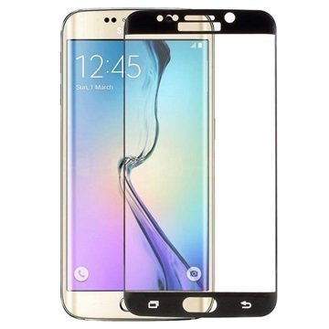 Samsung Galaxy S6 Edge+ Koko Näytön Peittävä Näytönsuoja Karkaistu Lasi Musta