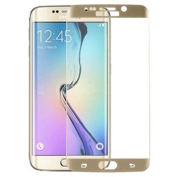 Samsung Galaxy S6 Edge+ Koko Näytön Peittävä Näytönsuoja Karkaistu Lasi Samppanja