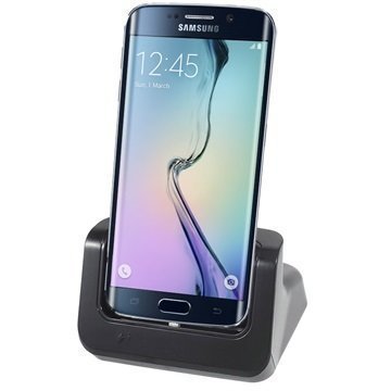 Samsung Galaxy S6 Edge+ Koteloystävällinen Työpöytälaturi Musta