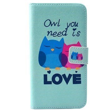 Samsung Galaxy S6 Edge Lompakkokotelo Owl You Need Is Love