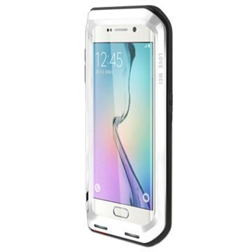 Samsung Galaxy S6 Edge Love Mei Powerful Hybrid Suojakuori Valkoinen