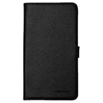 Samsung Galaxy S6 Edge+ Nevox Ordo Folio Kotelo Musta / Harmaa
