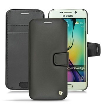 Samsung Galaxy S6 Edge Noreve Tradition B Wallet Nahkakotelo PerpÃ©tuelle Musta