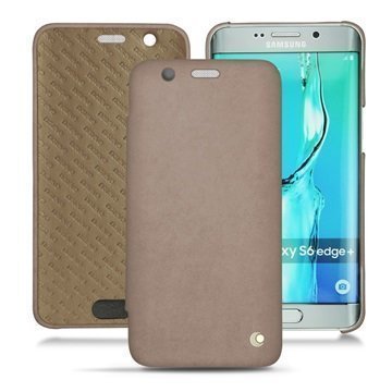 Samsung Galaxy S6 Edge+ Noreve Tradition D Läpällinen Nahkakotelo ExceptionÂ - TaupeÂ Vintage