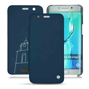 Samsung Galaxy S6 Edge+ Noreve Tradition D Läpällinen Nahkakotelo Tentation TropÃ©zienne Sininen Mediterran