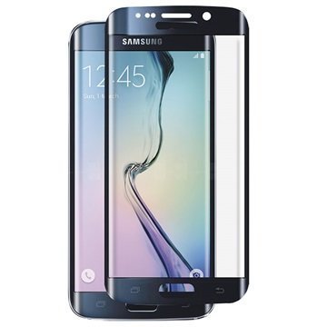 Samsung Galaxy S6 Edge Panzer Full-Fit Näytönsuoja Karkaistu Lasi Musta