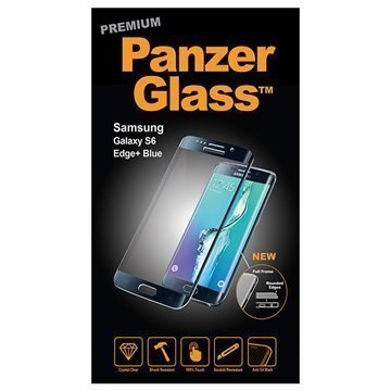 Samsung Galaxy S6 Edge+ PanzerGlass Laadukas Täyden Kehyksen Näytönsuoja Sininen