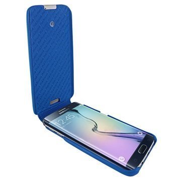 Samsung Galaxy S6 Edge Piel Frama iMagnum Nahkakotelo Sininen